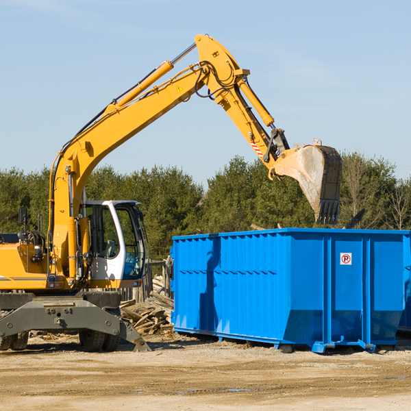 are there any restrictions on where a residential dumpster can be placed in Berlin Wisconsin